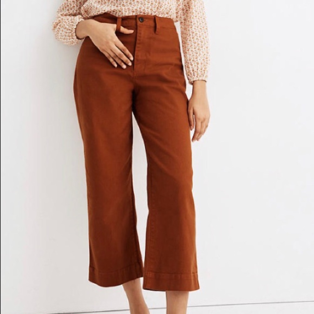 Madewell Emmett Wide Leg Crop Pants - Tall Slim